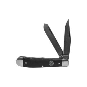 American Buffalo Roper Trapper Rough Stock Saw Cut G10 Knife