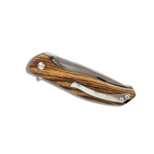 American Buffalo Roper Folding Liner Lock Outlaw Zebrawood Knife