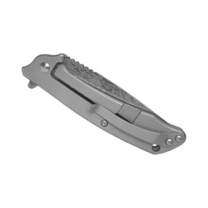 American Buffalo Roper Frame Lock BB Maverick Damascus