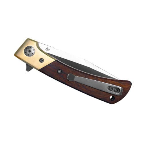 Roper Folding BB Buffalo Soldier Sandalwood Knife
