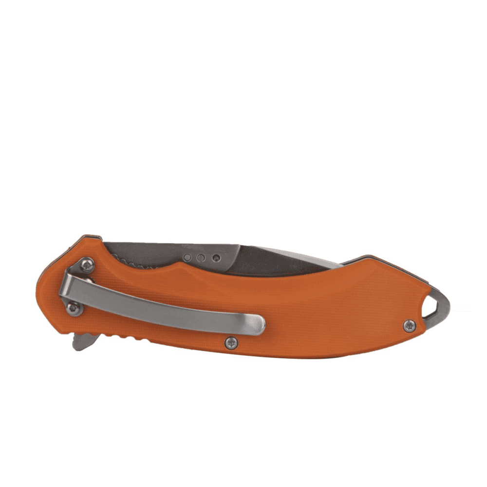 orange interchangeable knife closed