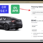 0% APR on Tesla Model 3 offer