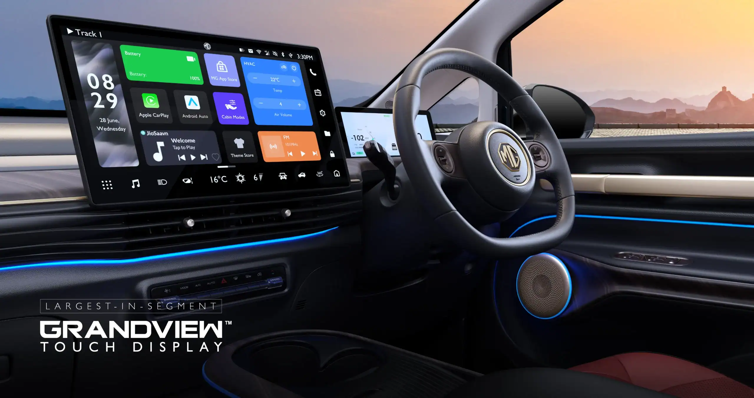 Windsor EV Inspire Edition cabin interior