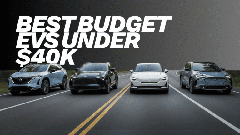 Best Budget EVs Under $40K in USA