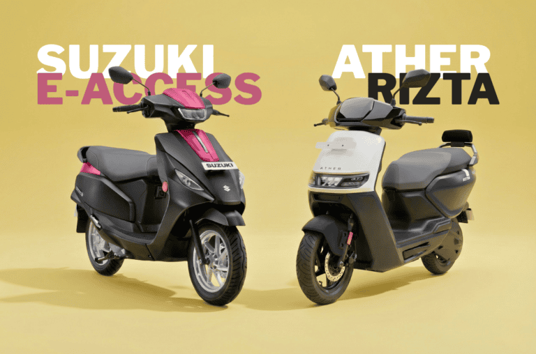 The Suzuki e-Access vs the Ather Rizta