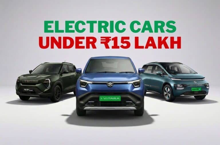 2026 Electric cars under ₹15 lakh rupees