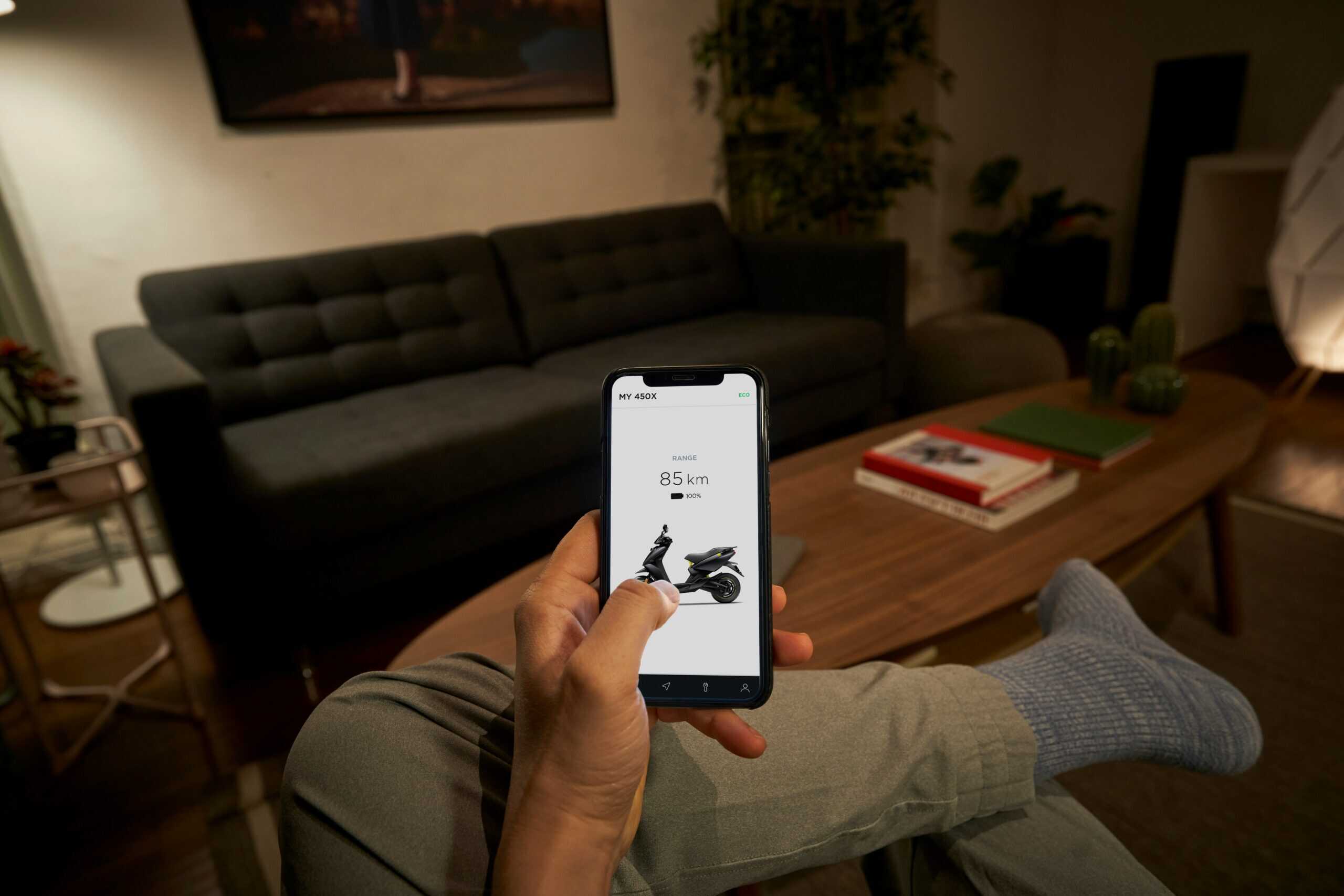ather energy app in smartphone