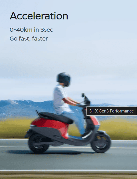 Ola S1 X Plus Top speed