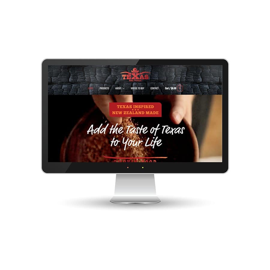 Texas BBQ Foods ecommerce website Texas BBQ Foods online ecommerce shopping cart website