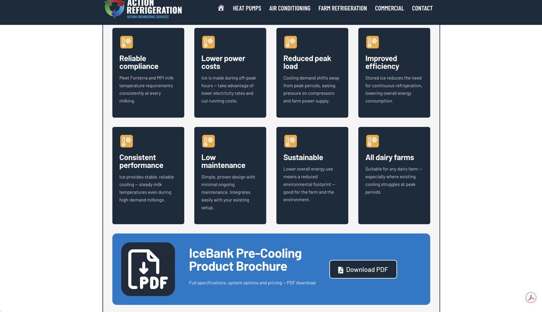 Refrigeration solutions for commercial, farm, and industrial needs in New Zealand.