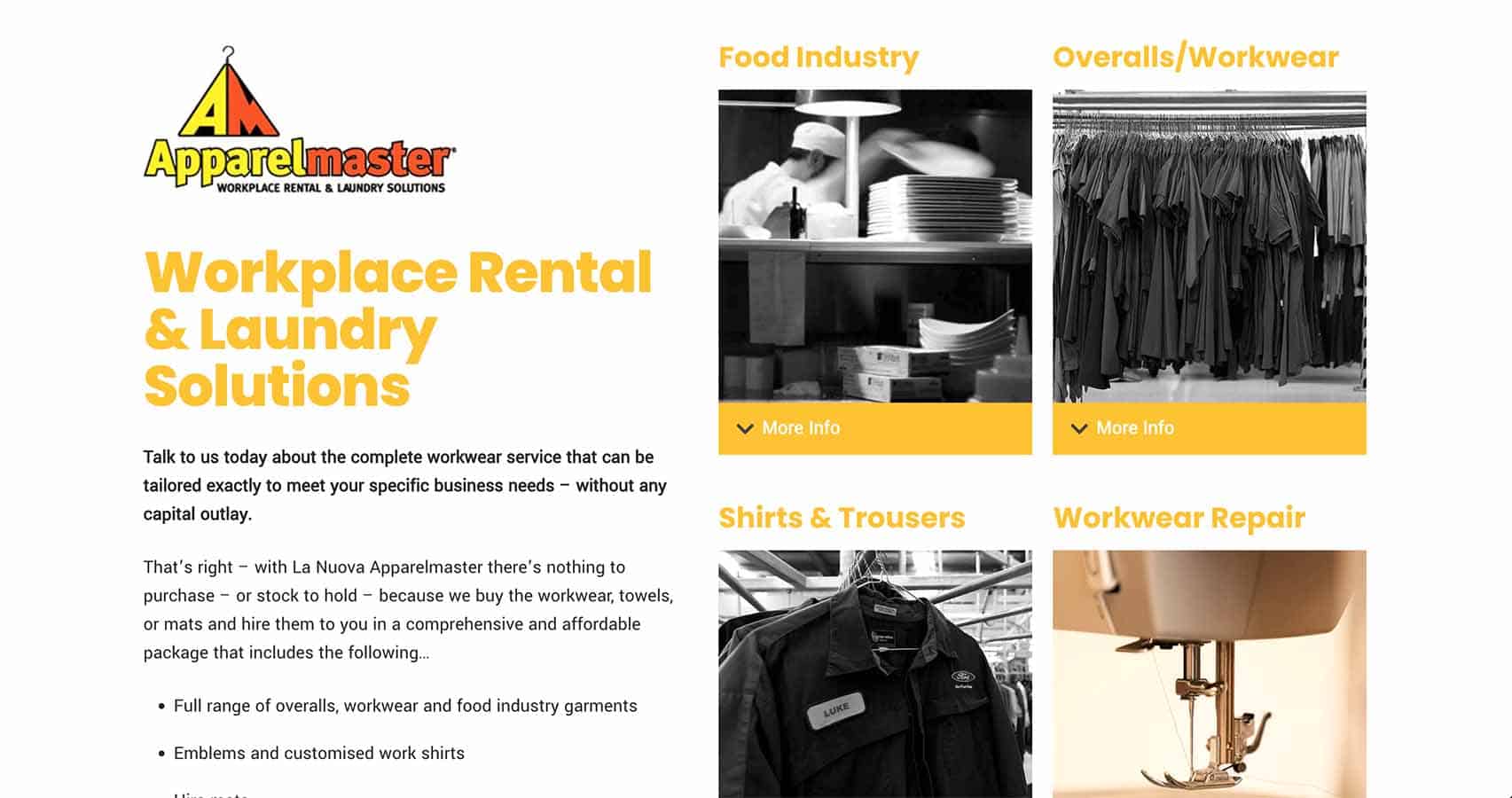 High-quality workwear for food industry and workwear repair, rental, and laundry solutions in NZ.