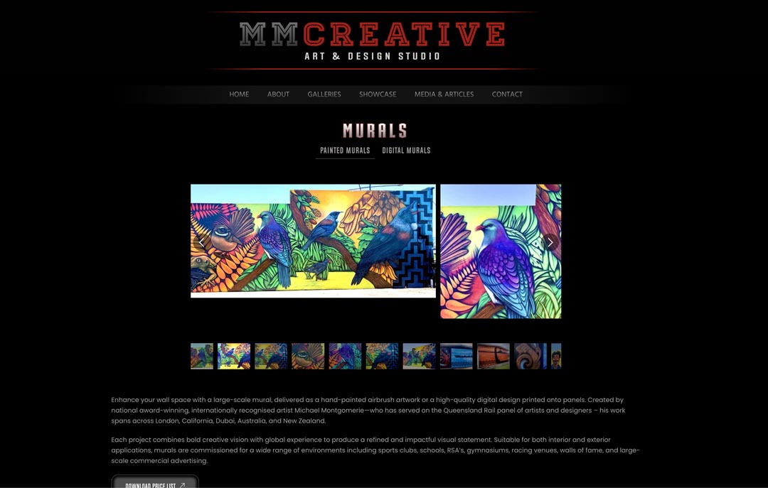 Colorful mural art featuring tropical birds and foliage for interior and exterior spaces.