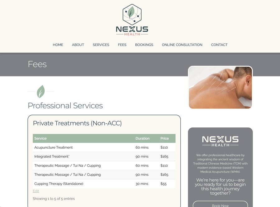 Acupuncture therapy service in New Zealand, 60-90 mins, affordable prices. Book your health renewal today.