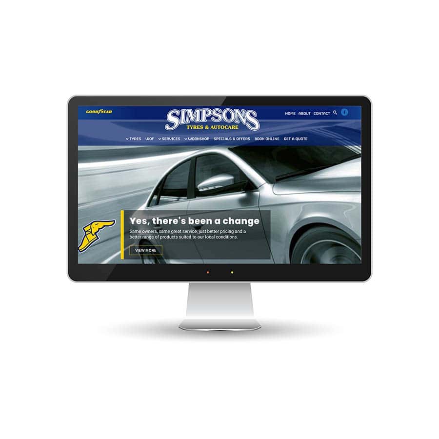 Simpsons Tyre and Autocare website Simpsons Tyre and Autocare website