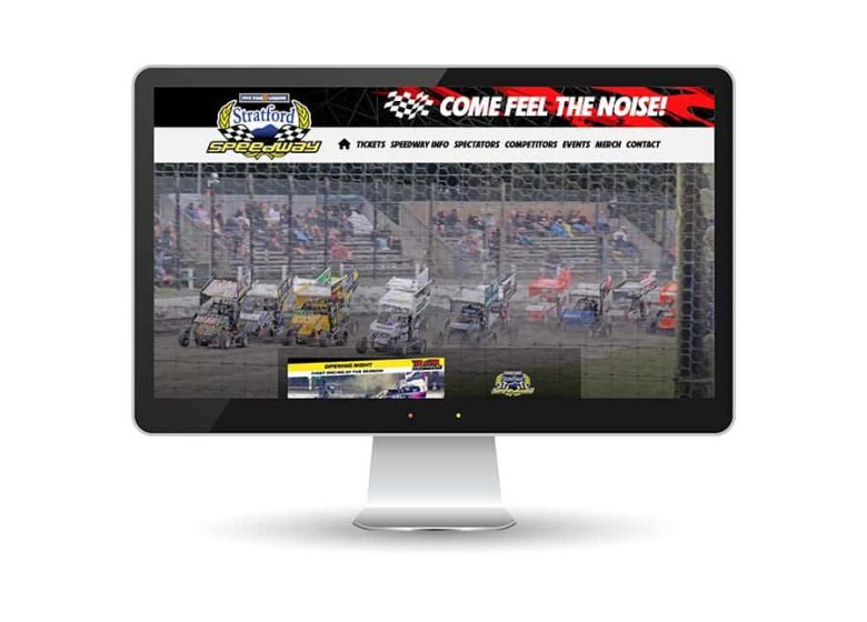 Stratford Speedway website make over