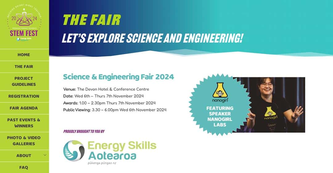 Science and Engineering Fair 2024 at Devon Hotel & Conference Centre in New Zealand.