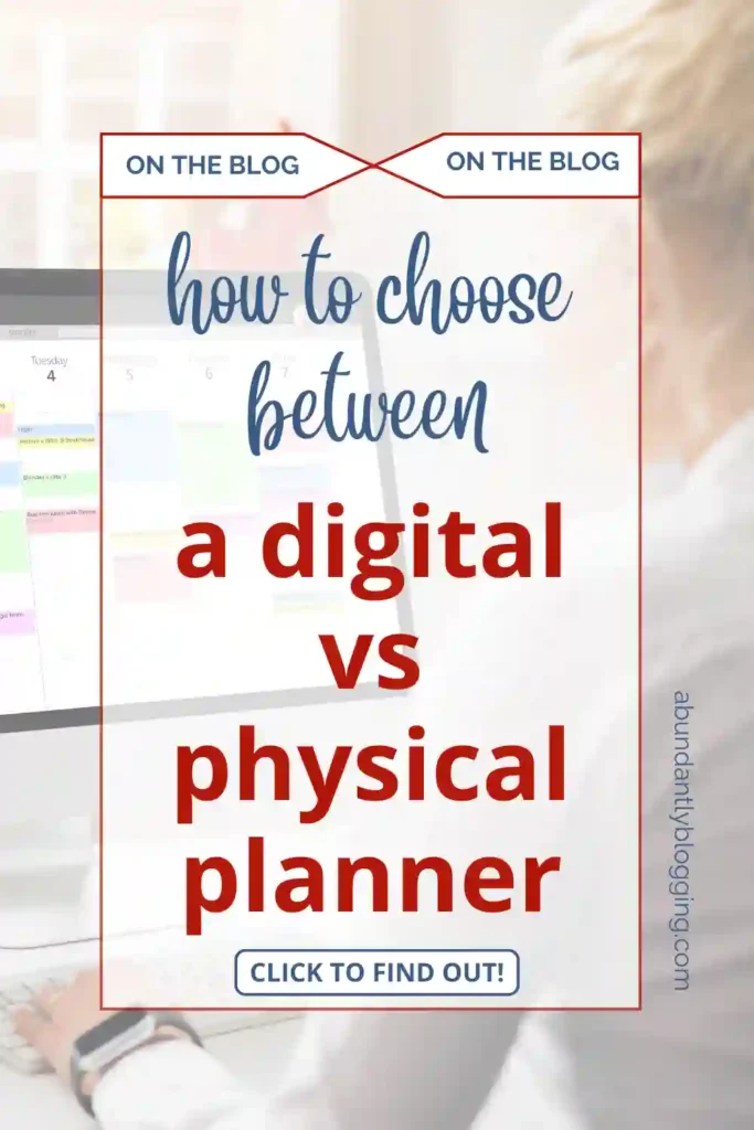 How to Choose Between a Digital vs Physical Planner as a Mompreneur