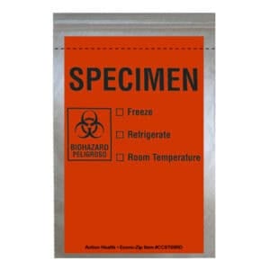 Color Specimen Bag, 6W x 9L, Red, 2 MIL