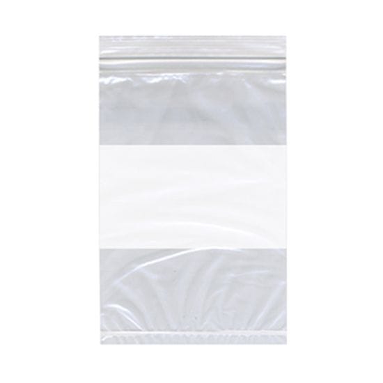 Zip Bag with White Block