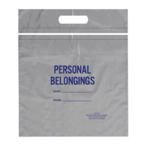 20W x 20L, Tamper Evident Patient Belonging Bags