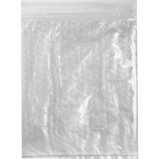 8W x 10L, 6 Mil Bubble Zip Bag