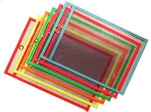 5W x 8L, Job Ticket Holder - Fluorescent Blue