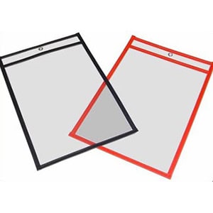 Red and Black Job Ticket Holders