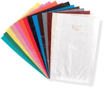 12W x 18L x 3D, Beige Die Cut Handle Bags
