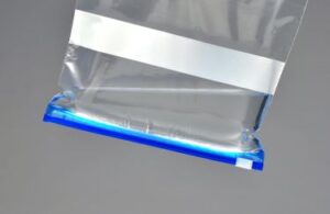 8W x 7L, 1.75 Mil White Block Slider Top Bags, Leak Resistant