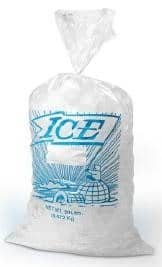 8W x 20L, 1.2 Mil Ice Bags with 4" Twist Ties