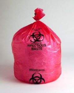 24W x 30L, 13 Micron Red Infectious Waste Liners