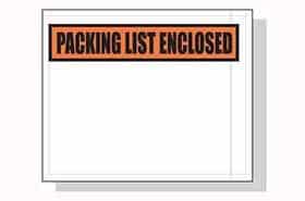 Packing List Envelopes