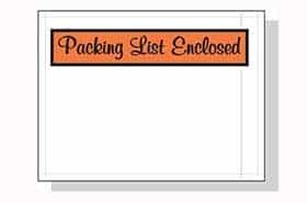 4.5W x 6L, Packing List Envelopes