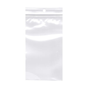 3W x 6L, 2 Mil Polypropylene Hang Hole Zip Bags