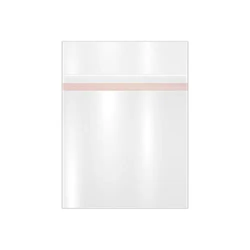 4 5/8W x 5 3/4L, 1.6 Mil Lip & Tape Bags with External Adhesive