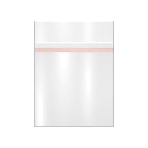 5 11/16W x 7 1/2L, 1.6 Mil Lip & Tape Bags with External Adhesive