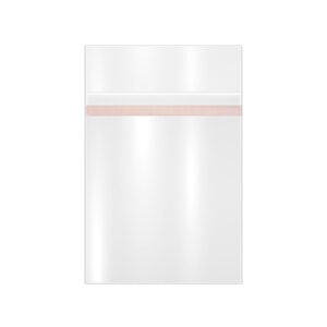 5 3/4W x 8 5/8L, 1.6 Mil Lip & Tape Bags with External Adhesive