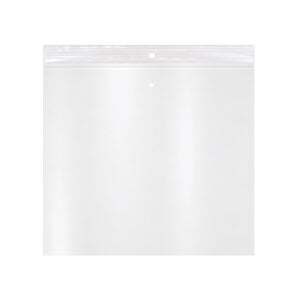 12.5W x 12.5L, 2 Mil Polypropylene Hang & Vent Hole Zip Bags