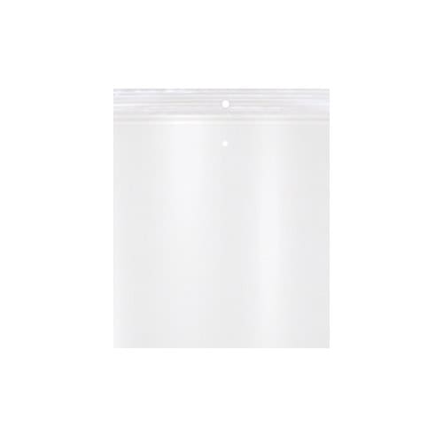 4.5W x 5.75L, 2 Mil Polypropylene Hang & Vent Hole Zip Bags