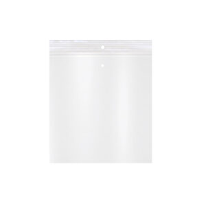 5W x 6L, 2 Mil Polypropylene Hang & Vent Hole Zip Bags