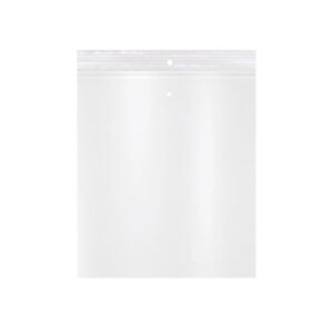 6.5W x 9.5L, 2 Mil Polypropylene Hang & Vent Hole Zip Bags