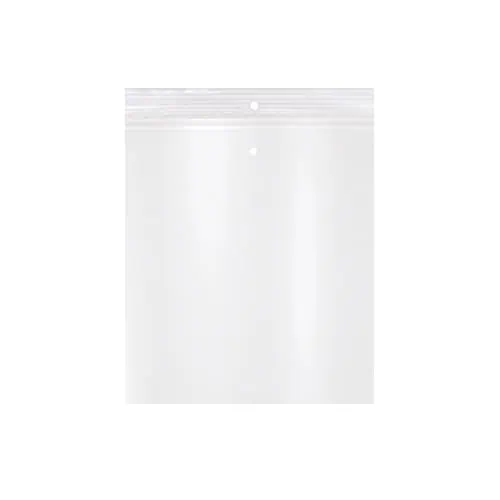 6W x 9L, 2 Mil Polypropylene Hang & Vent Hole Zip Bags