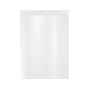 8.75W x 11.25L, 2 Mil Polypropylene Hang & Vent Hole Zip Bags