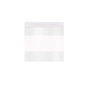 3W x 3L, 2 Mil Polypropylene White Block Zip Bags