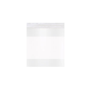 3W x 4L, 2 Mil Polypropylene White Block Zip Bags