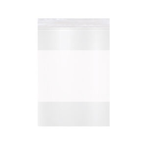 4W x 6L, 2 Mil Polypropylene White Block Zip Bags