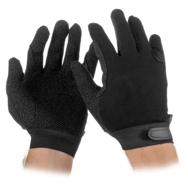 Black Sure Grip Gloves