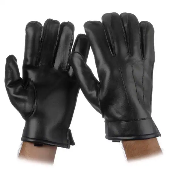 Black Vinyl Lined Gloves