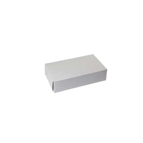 10 x 6 x 2-1/2, Bakery Boxes, 1-Piece Lock Corner, White
