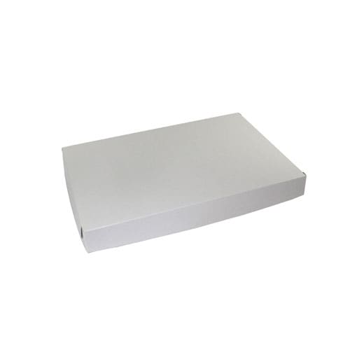 18 x 13 x 3, Bakery Boxes, 2-Piece Lock Corner Complete Set, White
